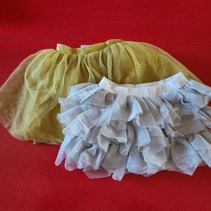 Gold tutu skirt disney store
Silver tiered